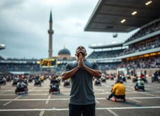 Les horaires de prière à Ankara inspirent les sportifs parisiens The prayer times in Ankara inspire Parisian athletes.