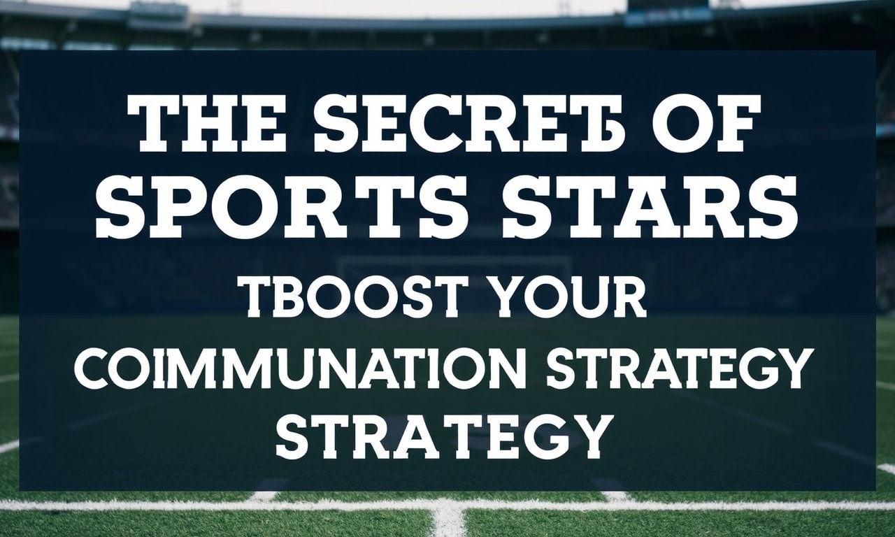 Les Secrets des Stars du Sport pour Booster Votre Stratégie de Communication
